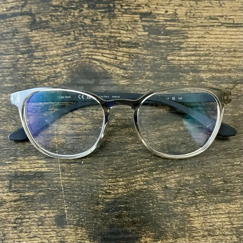 Calvin Klein CK23527 030 Eyeglasses Frames 50-19-145 Italy Gray Full Rim - Italy